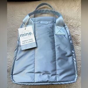Mine NWT Sky Blue Lunch Tote Bag